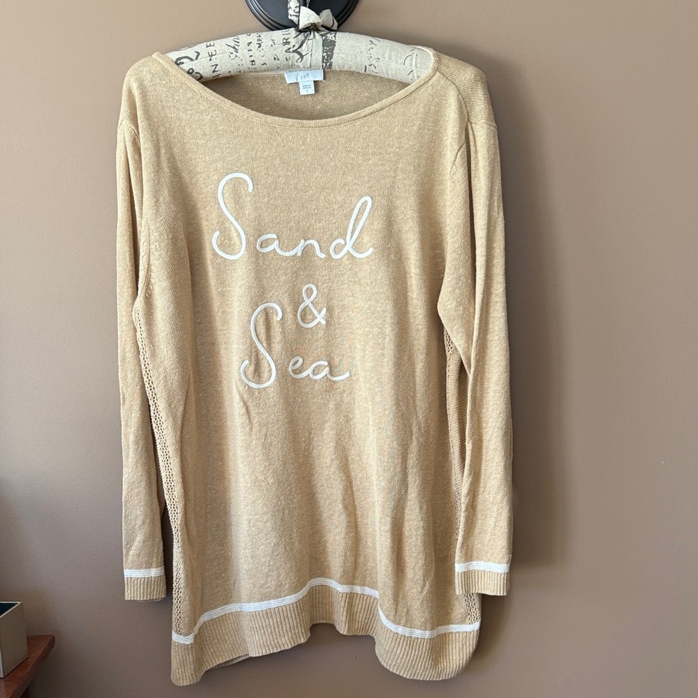 J. Jill Tan Knit Top